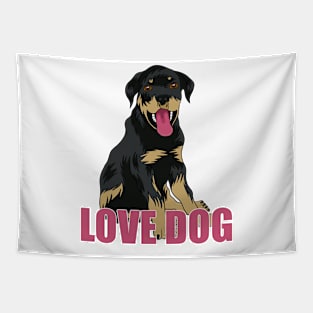LOVE DOG Tapestry