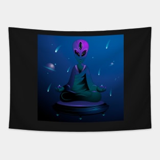 Alien. Zen meditation Tapestry