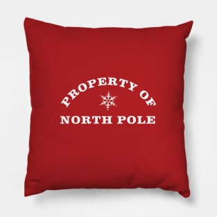 Property of North Pole - White Pillow