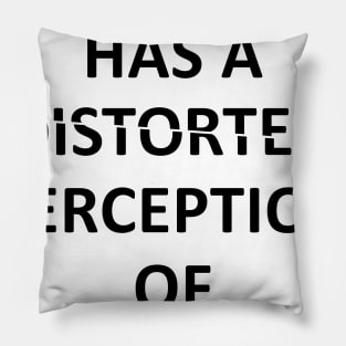 society has a distorted perception of beauty Pillow