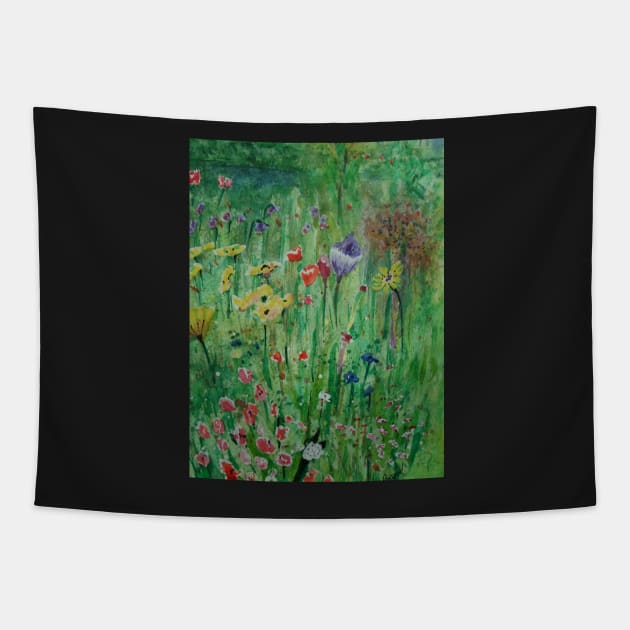 Wildflowers Tapestry by Beswickian