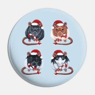 Festive Rats Pin