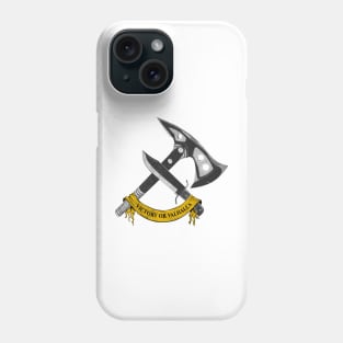 VICTORY OR VALHALLA (yellow) Phone Case