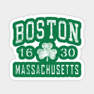 BOSTON MASSACHUSETTS 1630 IRISH SHAMROCK ST PATRICKS DAY Magnet