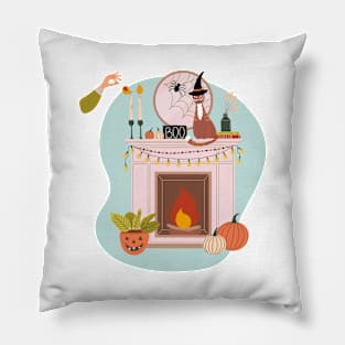 Halloween style interior Pillow