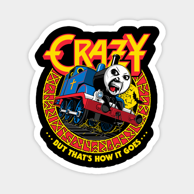 CRAZY TOM Magnet by CappO