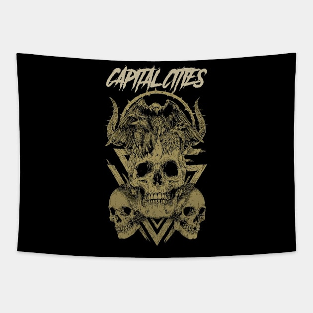 CAPITAL CITIES BAND Tapestry by Angelic Cyberpunk