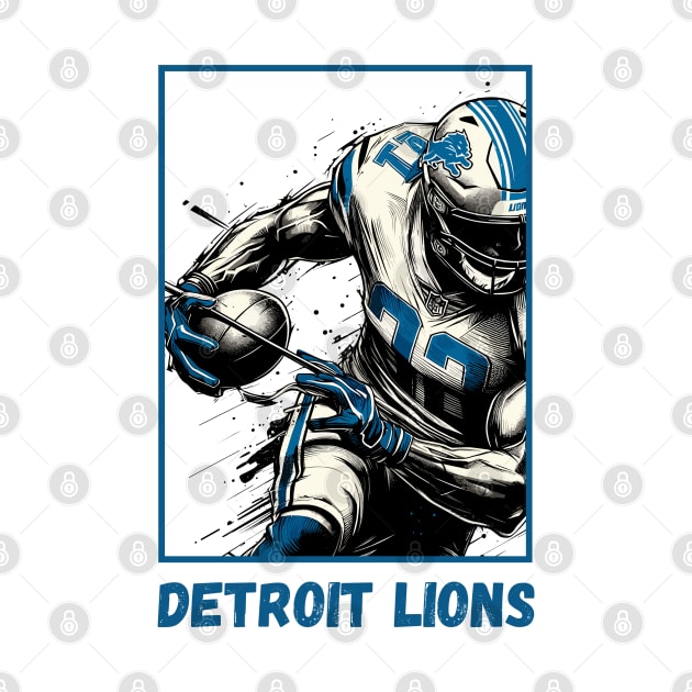 Detroit Lions Art by StyleTops
