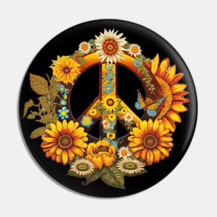 Peace Daisy Pin