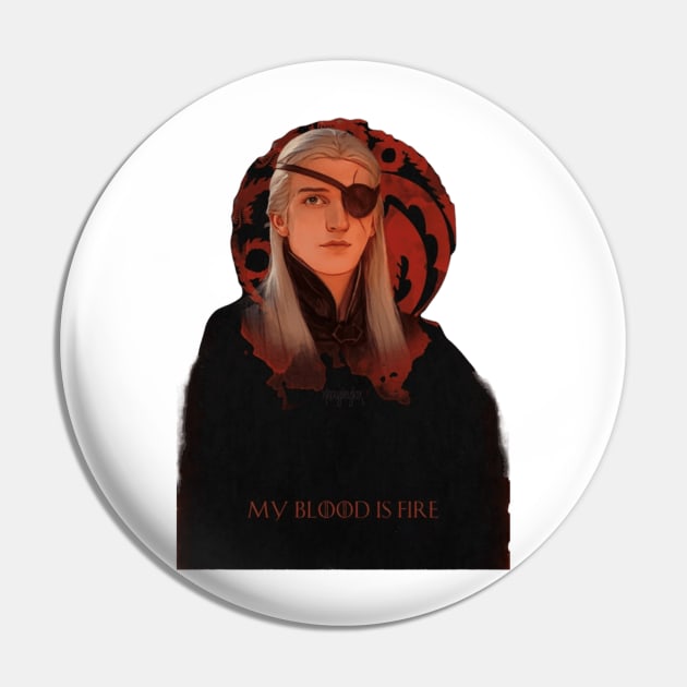 Aemond Targaryen Pin by CustomPortraitsWorld