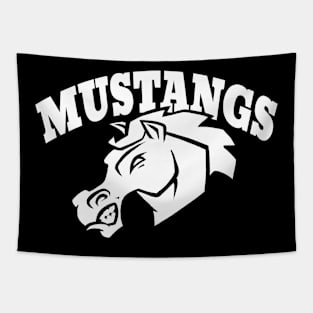 Mustangs Mascot Tapestry