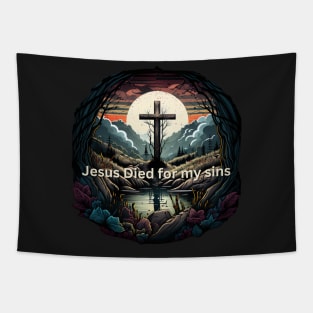 Jesus Died for my Sins V5 Tapestry