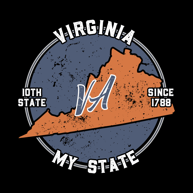 Virginia My State Patriot State Tourist Gift by atomguy