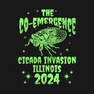 Illinois Cicada Invasion 2024 - Illinois Cicada Co-Emergence 2024 T-Shirt