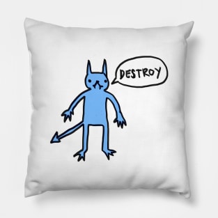 Doodle Demon Destroy Pillow
