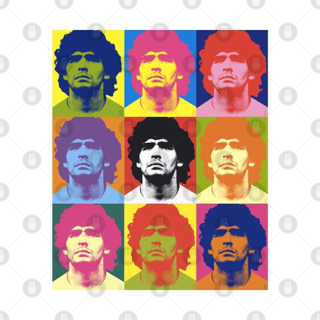 Warhol Maradona by StripTees