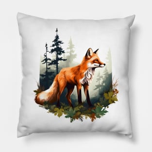 Forest Foxes Pillow