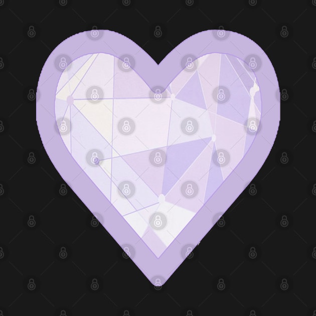 Purple Wall Heart by magicmirror