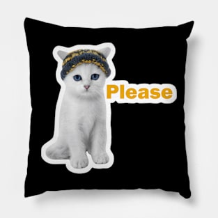 vintage-cat-please Pillow