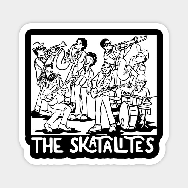 The Skatalites tshirt band dark collor Magnet by ROCKHOPPER