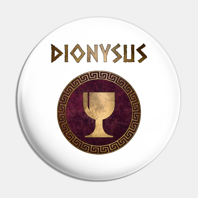 Dionysus Greek God of Wine Symbol - Dionysus - Pin | TeePublic