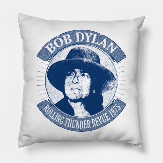 Dylan 1975 Pillow by RAIGORS BROTHERS