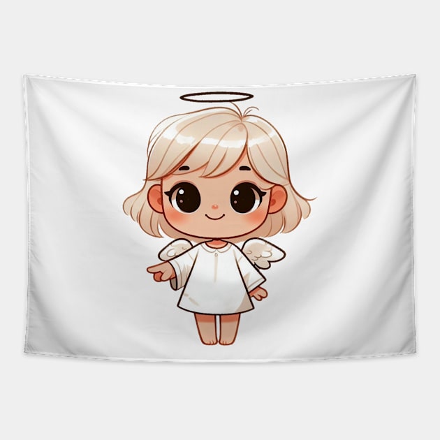 Cute Little Angel Tapestry by Dmytro