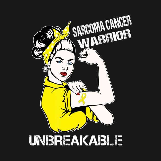 Sarcoma Cancer Warrior Unbreakable by ChristianCrecenzio