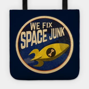 We Fix Space Junk Logo (round) Tote