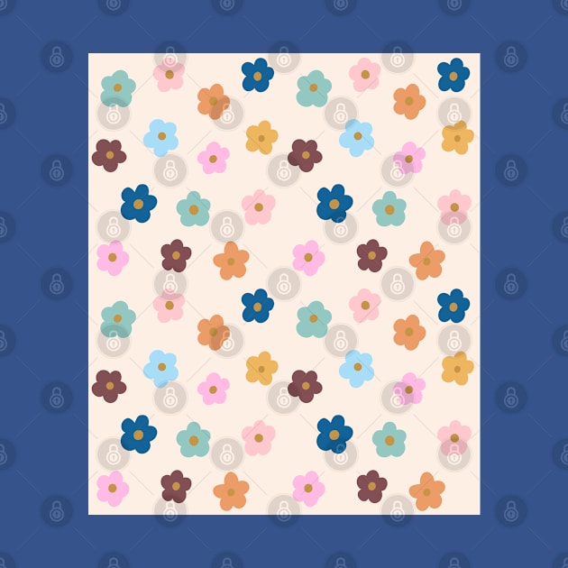 Groovy Flowers Pattern by OneThreeSix