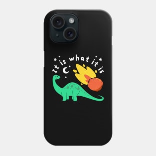 Funny Dinosaur Joke, End Of The World, Meteor Humor, Birthday Phone Case