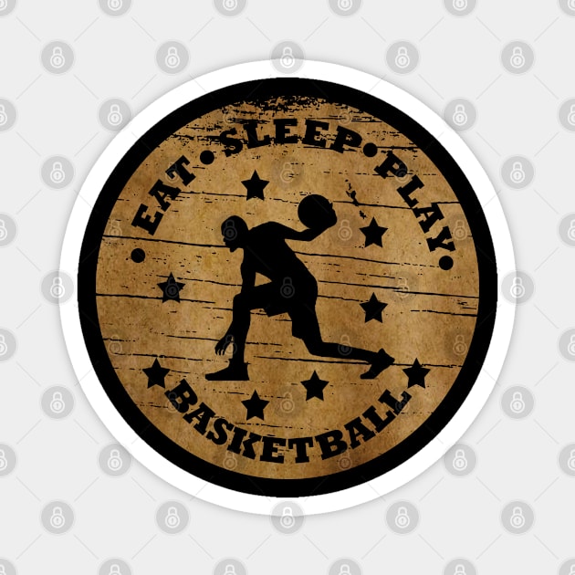 basketball vintage player Magnet by omitay