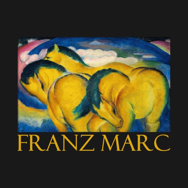 Little Yellow Horses by Franz Marc by Naves