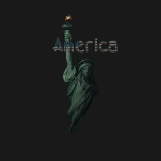 Patriotic, Statue of Liberty, USA Flag T-Shirt