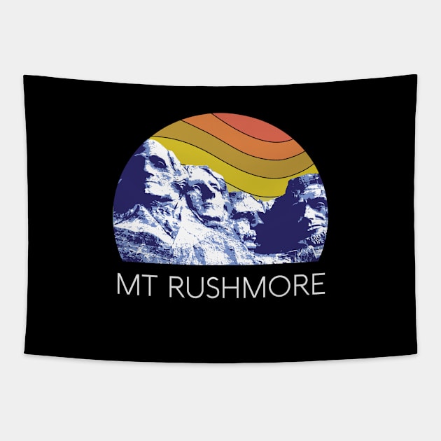 Mount Rushmore Shirt Black Hills South Dakota Retro National Park USA President Monument Tapestry by Shirtsurf