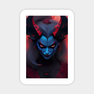 Beautiful devil girl Magnet