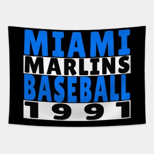 Miami Marlins Baseball Classic Tapestry