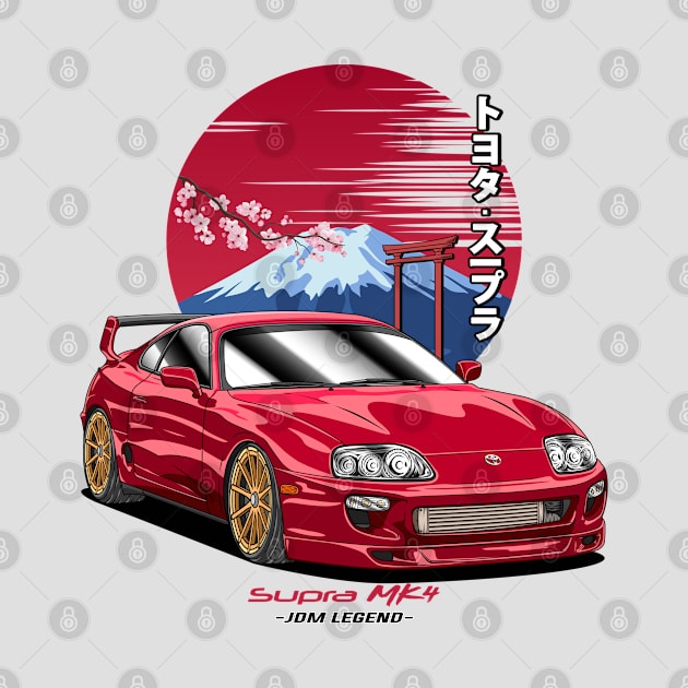 JDM Red Supra MK4 by Guyvit