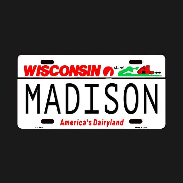 Madison, WI License Plate by zsonn