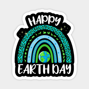 Happy Earth Day Awareness Rainbow Earth Day 2024 Magnet