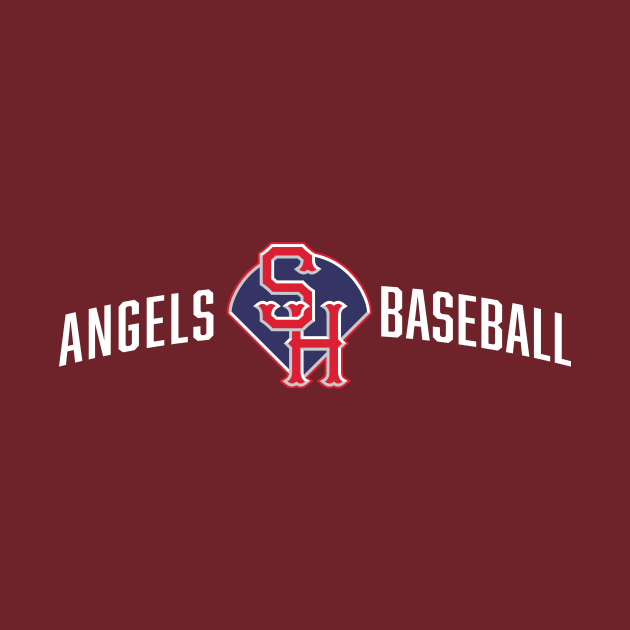 SH Angels Baseball – white by SHAngelsShop