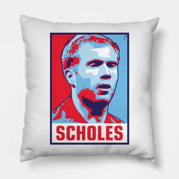 Scholes - ENGLAND Pillow by DAFTFISH