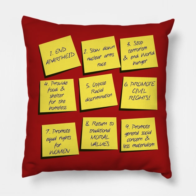 American Psycho: Virtue Signalling Notes Pillow by TipToeTee