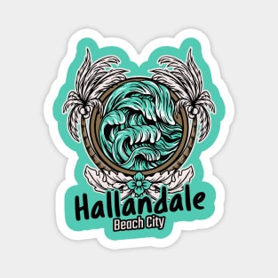 Hallandale Beach City Florida Magnet