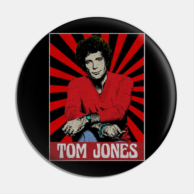 Tom Jones 1980s Pop Art Fan Art Pin by Motor Lipat