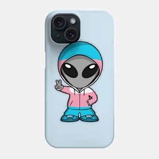 Space Alien Trans Pride Colors Phone Case