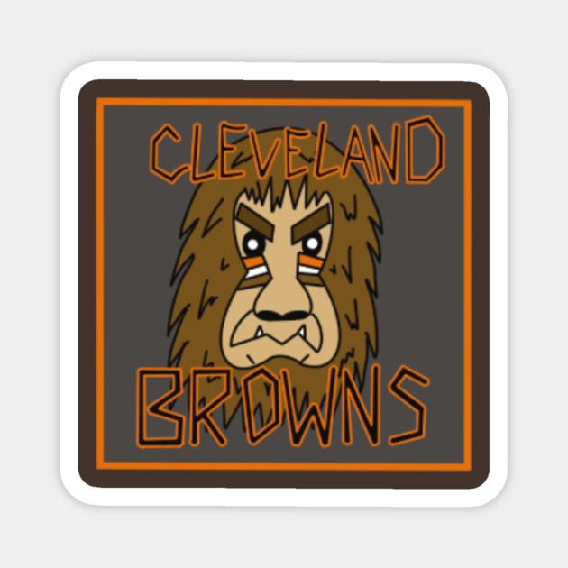 Browns Bigfoot Magnet by Cassie’s Cryptid Land