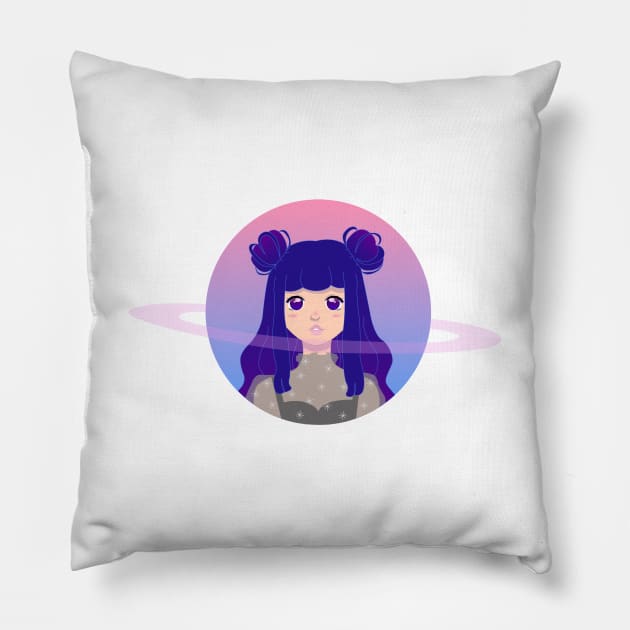 Space Buns Pillow by maiitsu