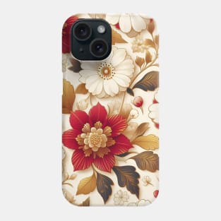 White Flowers Phone Case