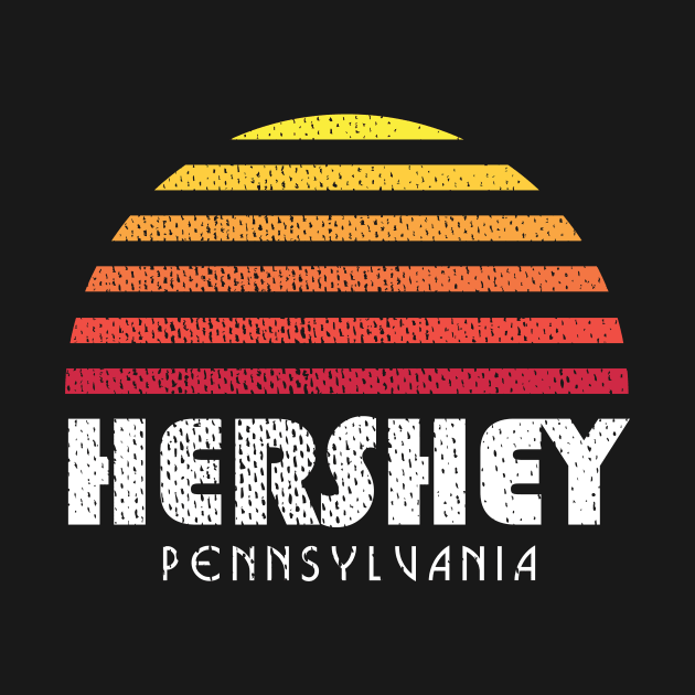 Hershey PA Retro Sunset Pennsylvania by PodDesignShop